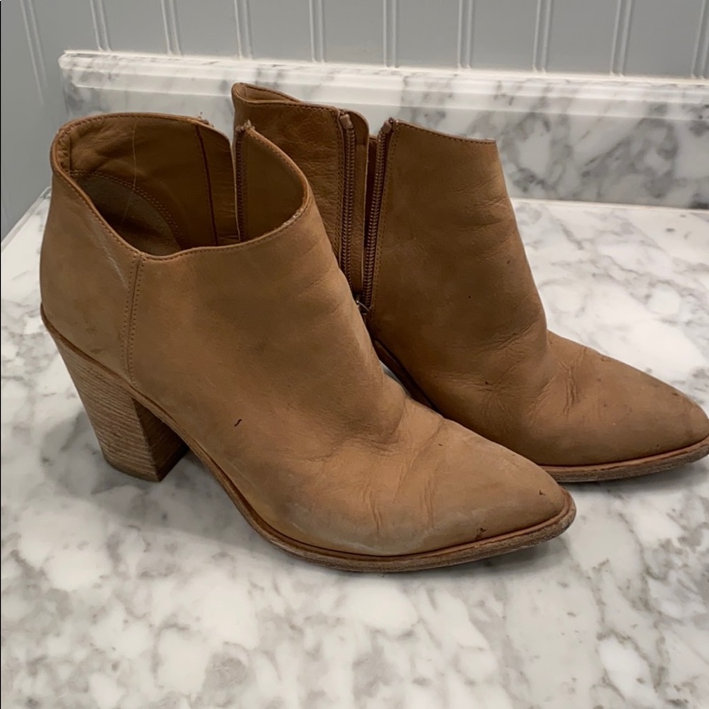 Vince Brown Suede Booties
